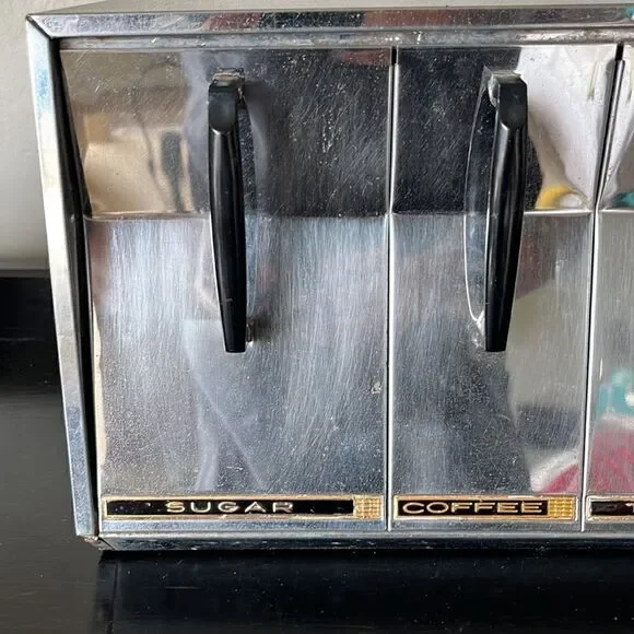 Vintage VERY RARE Sugar, Coffee, Tea, and Flower Lincoln Beauty Canister - Picture 3 of 16